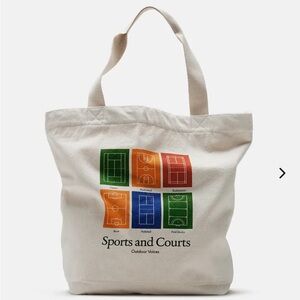 Sports and Courts Graphic Mega Tote